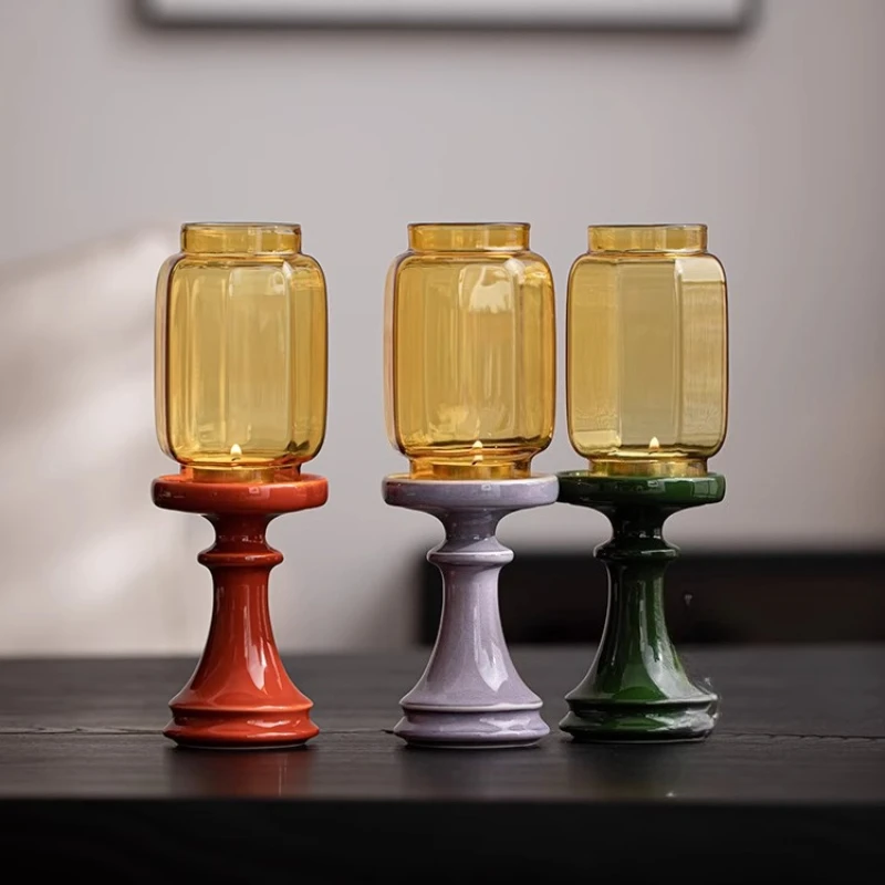 Glass Candle Stand Chinese-style Decorative New Creative Zen-inspired Buddha Worship and Offering Lamp Tea Room Atmosphere Light
Glass Candle Stand Chinese-style Decorative New Creative Zen-inspired Buddha Worship and Offering Lamp Tea Room Atmosphere Light