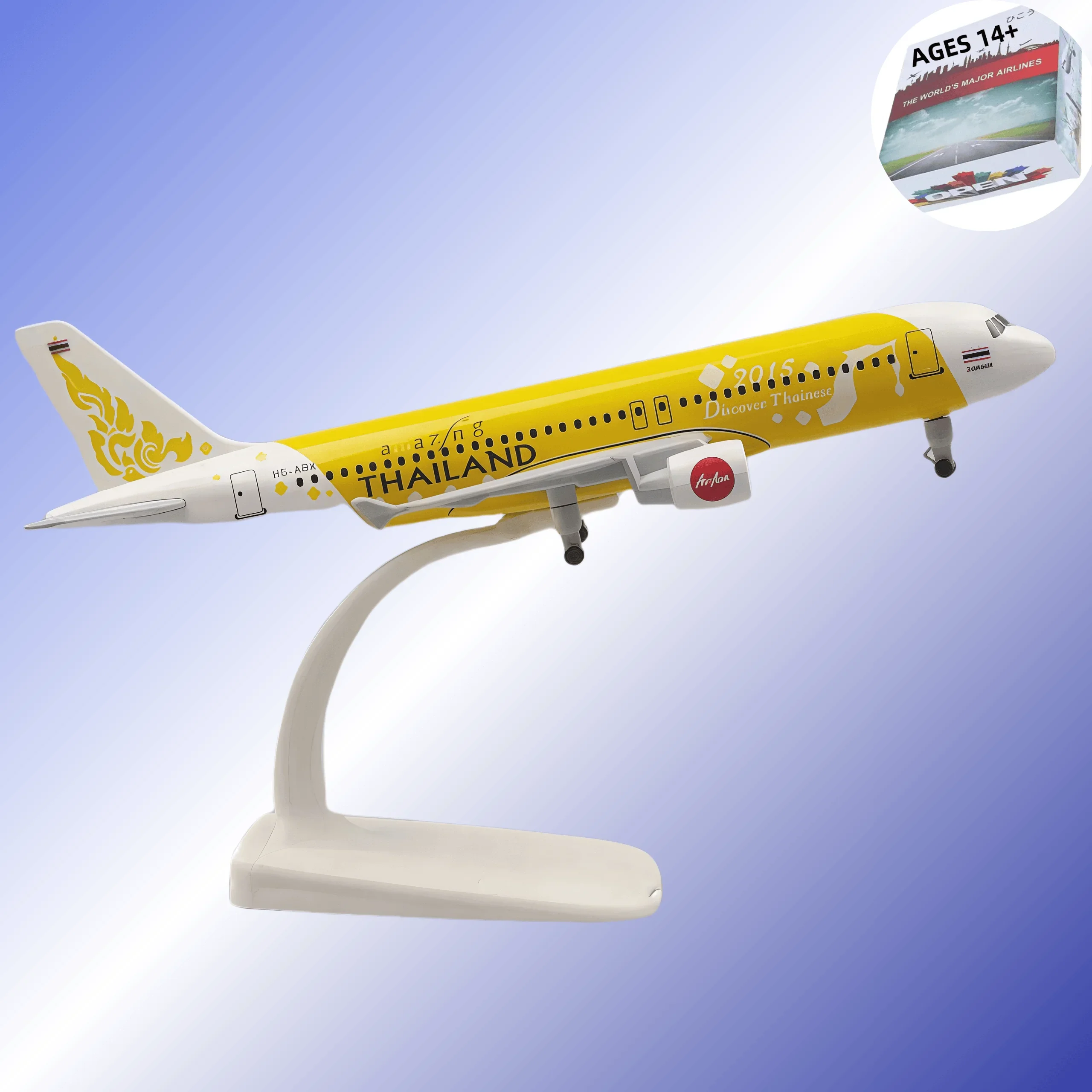 Металлическая модель самолета 20 см A320, тайская желтая модель самолета, реплика с шасси, материал из сплава, авиационная имитация, подарок, сбор
Металлическая модель самолета 20 см A320, тайская желтая модель самолета, реплика с шасси, материал из сплава, авиационная имитация, подарок, сбор