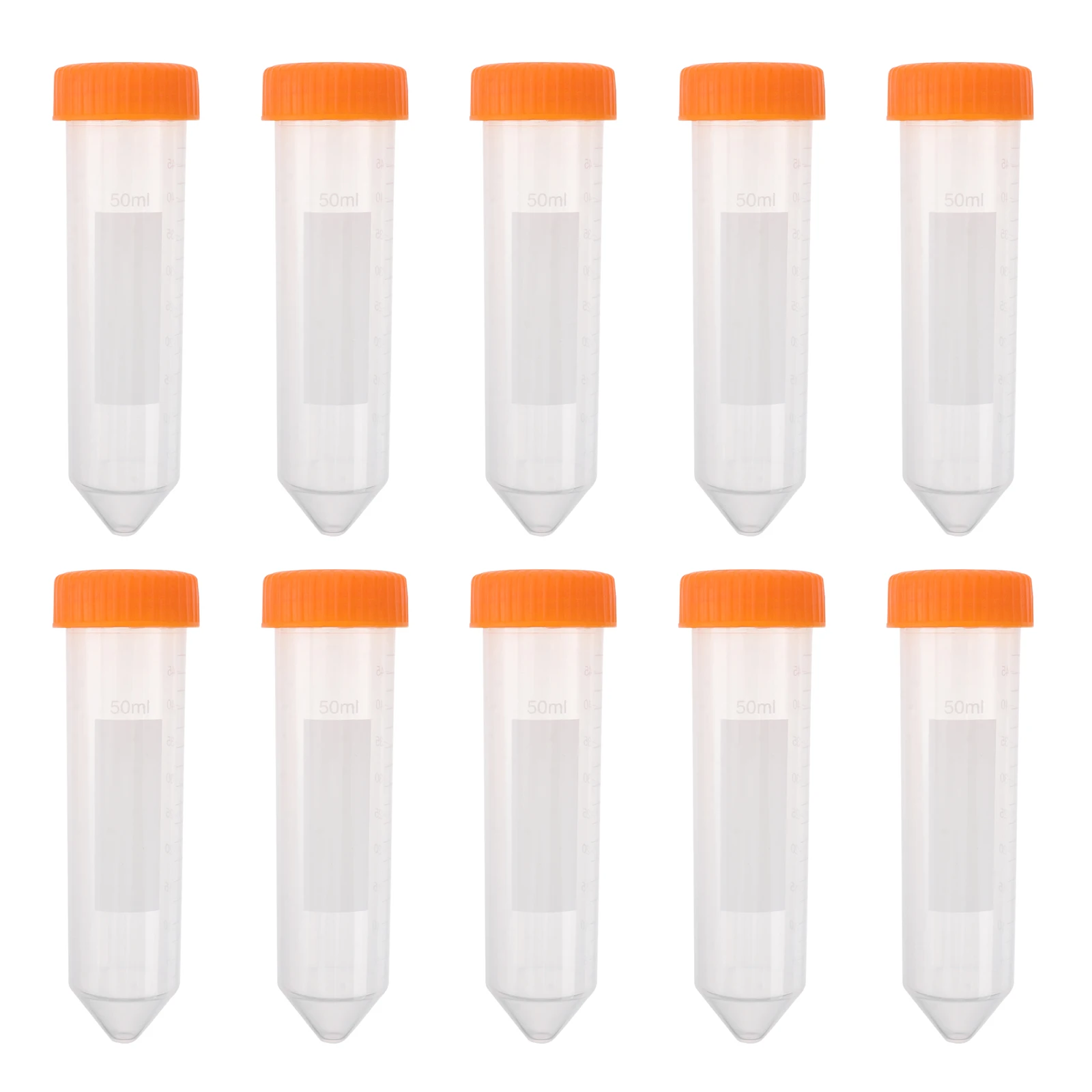 50pcs Conical Tubes High Quality Plastic Lab Test Tube Test Vials Screw Caps Sample Measurement
50pcs Conical Tubes High Quality Plastic Lab Test Tube Test Vials Screw Caps Sample Measurement