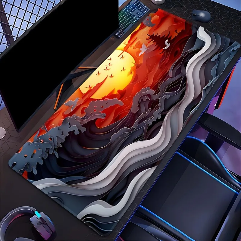 1pc Large Sunset Wave Gaming Pattern Mouse Pad Multi-Size Non-Slip Stitched Edge Computer Keyboard Desk Mat For Office And Gift
1pc Large Sunset Wave Gaming Pattern Mouse Pad Multi-Size Non-Slip Stitched Edge Computer Keyboard Desk Mat For Office And Gift