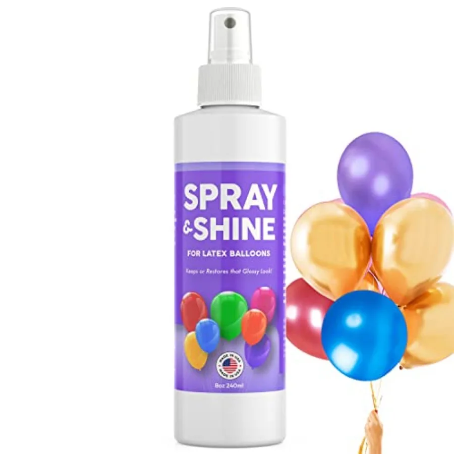 Balloon Shine Spray for Latex Balloons — 8 oz High Shine Balloon Spray, Instant Gloss Finish for Balloon Arches, Party Decorati
Balloon Shine Spray for Latex Balloons — 8 oz High Shine Balloon Spray, Instant Gloss Finish for Balloon Arches, Party Decorati