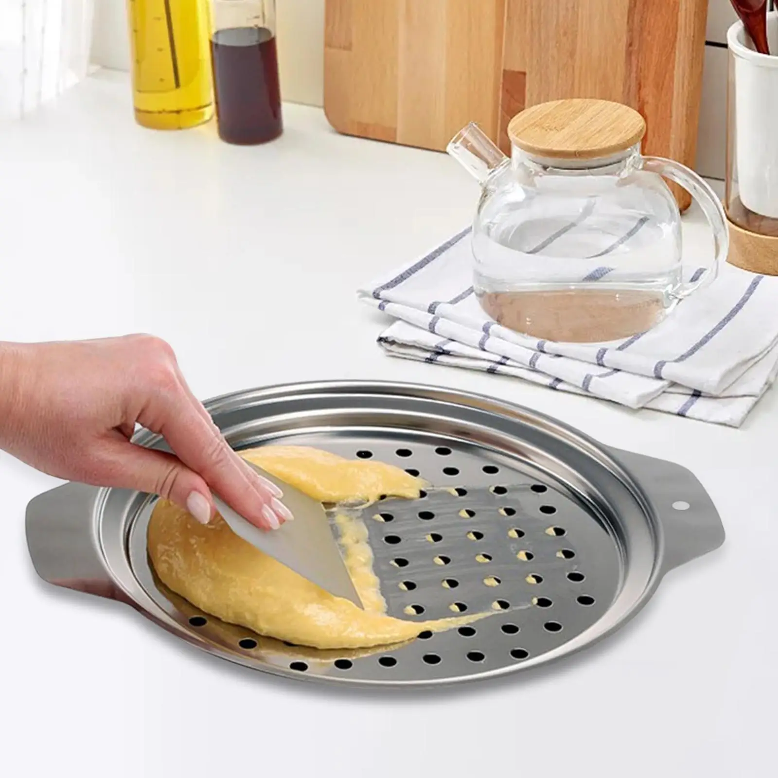 Spaetzle Maker Lid Stainless Steel Making Tool Multipurpose Dumpling Maker
Spaetzle Maker Lid Stainless Steel Making Tool Multipurpose Dumpling Maker