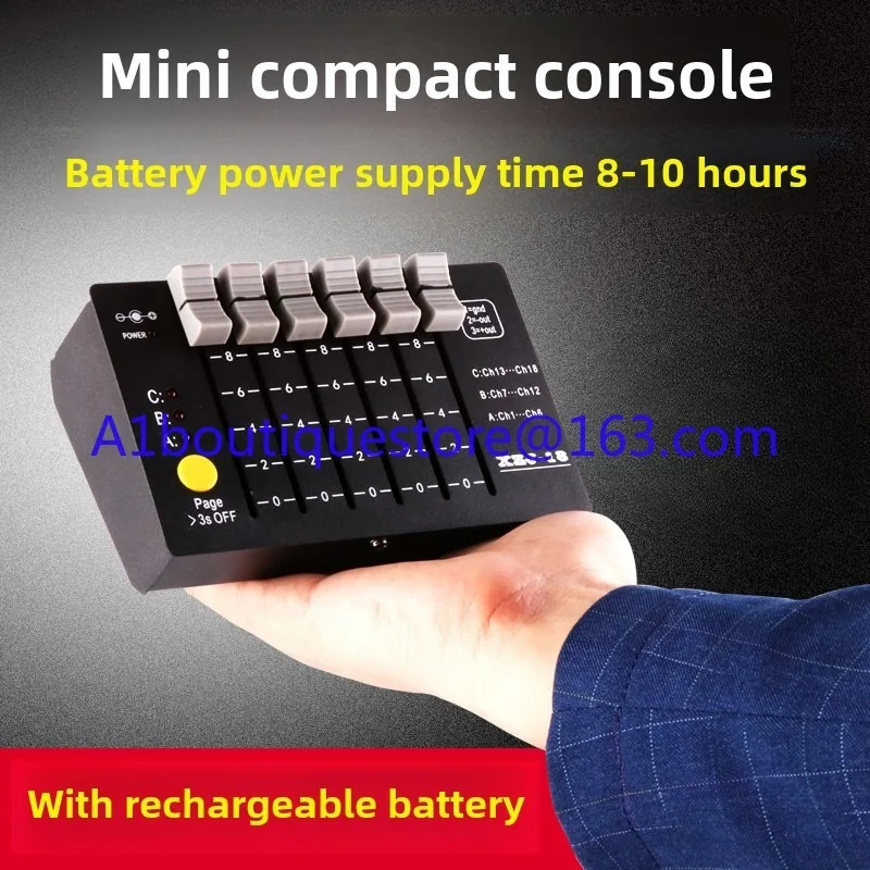 Диммерный стол, контроллер DMX512, тест на сценическое освещение/ремонт/отладка, портативная мини-консоль, аккумулятор
Диммерный стол, контроллер DMX512, тест на сценическое освещение/ремонт/отладка, портативная мини-консоль, аккумулятор