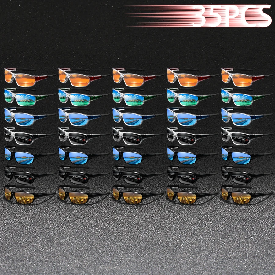 35 PCS Fashion Vintage Driving Fishing Cycling Sports Sunglasses MenWomen Running Mountaineering Retro Sun Glasses UV400 Eyewear
35 PCS Fashion Vintage Driving Fishing Cycling Sports Sunglasses MenWomen Running Mountaineering Retro Sun Glasses UV400 Eyewear