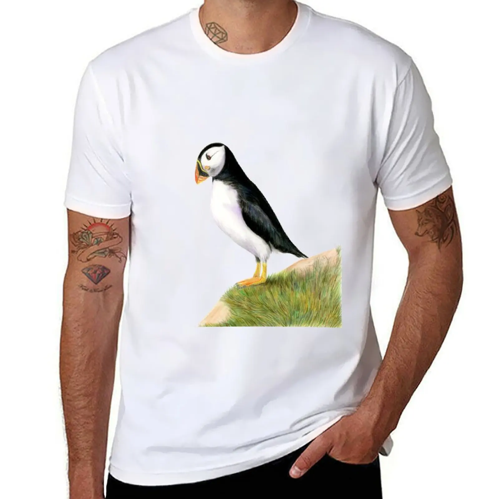 Puffin Bird Watercolor Painting Wildlife Artwork T-Shirt t shirt man plain men t shirt cotton 100% T-Shirt
Puffin Bird Watercolor Painting Wildlife Artwork T-Shirt t shirt man plain men t shirt cotton 100% T-Shirt