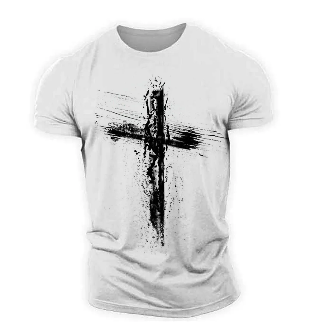 Cross graphic t shirts For Men Muscles Top 3D Printd T-Shirts Sportswear Outdoor Light, Thin And elasticity Christian Style
Cross graphic t shirts For Men Muscles Top 3D Printd T-Shirts Sportswear Outdoor Light, Thin And elasticity Christian Style