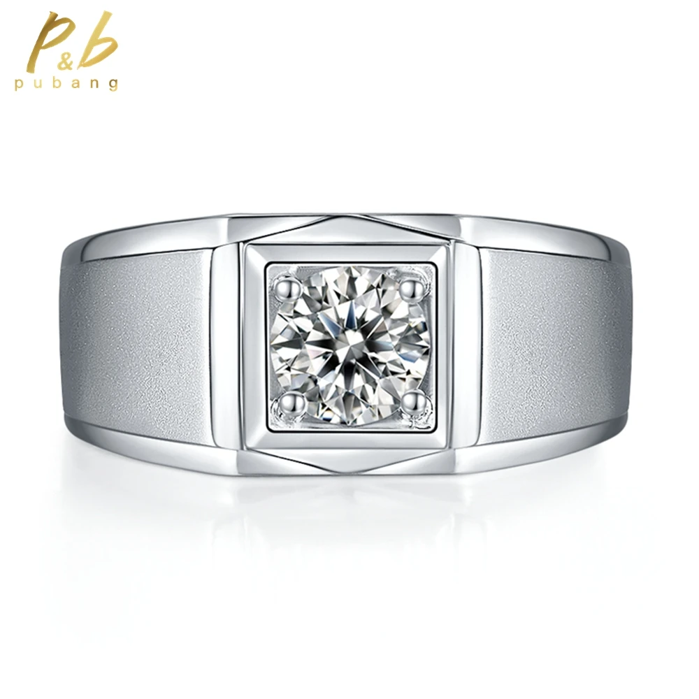 PuBang Fine Jewelry 100% 925 Sterling Silver GRA Full Moissanite Diamond Sparkling Wedding Party Ring for Men Gift Free Shipping
PuBang Fine Jewelry 100% 925 Sterling Silver GRA Full Moissanite Diamond Sparkling Wedding Party Ring for Men Gift Free Shipping