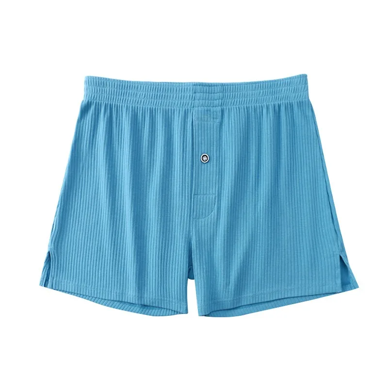 SOSUSU Men's Ribbed Cotton Boxer Shorts Loose Fit Elastic Waist Button Fly Sleep Lounge Shorts Breathable Casual Home Underwear
SOSUSU Men's Ribbed Cotton Boxer Shorts Loose Fit Elastic Waist Button Fly Sleep Lounge Shorts Breathable Casual Home Underwear
