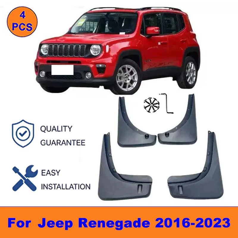 4Pcs Mud Flaps For Jeep Renegade 2016-2023 - Splash Guards Front&Rear Wheel Fender Mudguards Car Exterior Protection Accessories
4Pcs Mud Flaps For Jeep Renegade 2016-2023 - Splash Guards Front&Rear Wheel Fender Mudguards Car Exterior Protection Accessories