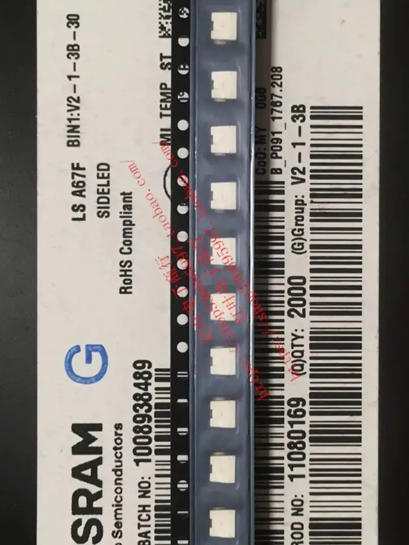 50pcs/ LSA67F Side Patch 4040 Luminous Tube Ultra High Brightness 633nm Red Light LED Beads for Automobiles
50pcs/ LSA67F Side Patch 4040 Luminous Tube Ultra High Brightness 633nm Red Light LED Beads for Automobiles