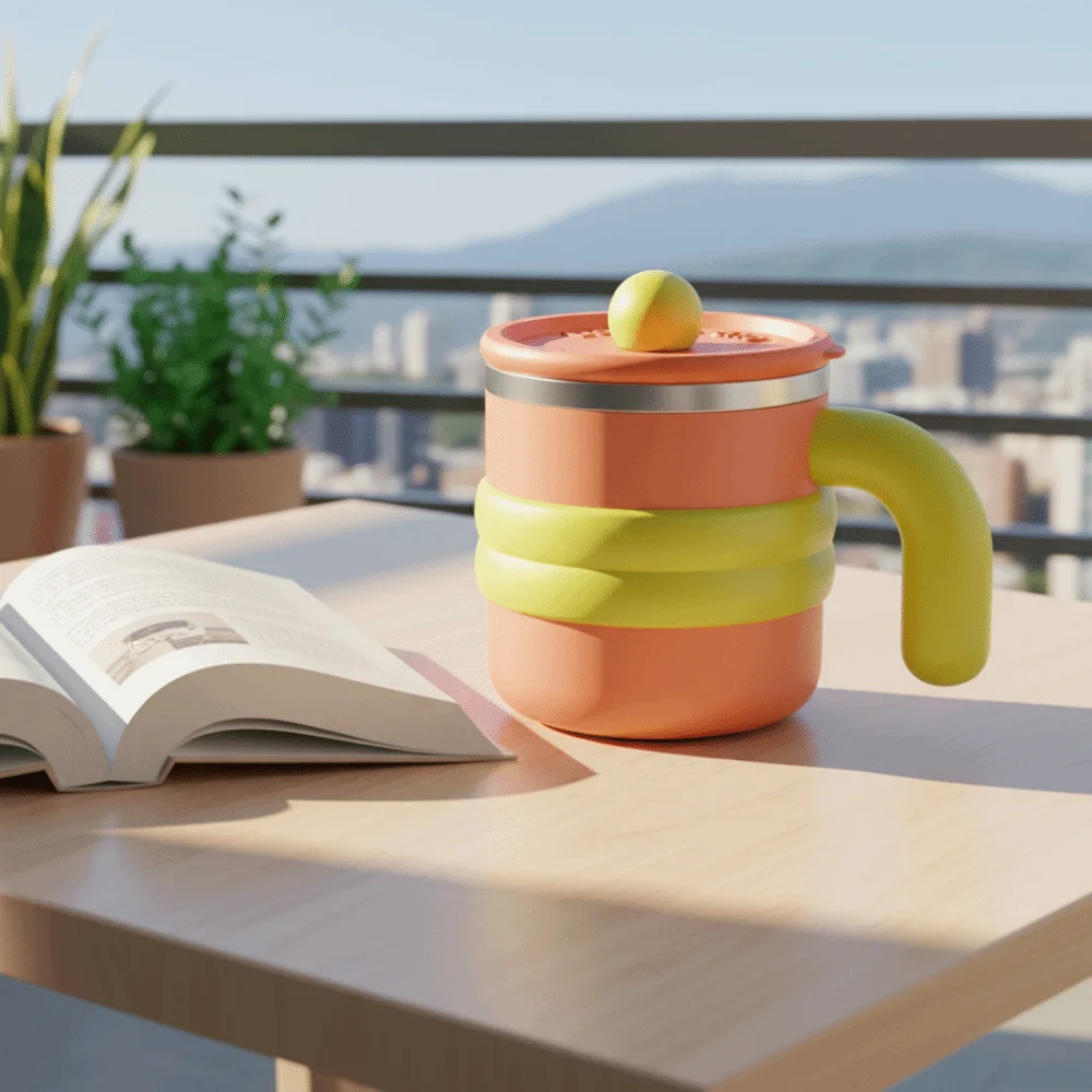 Cute Leak Proof Portable Coffee Cup with Handle with Lid Stainless Steel Mug Dopamine Double-layer Thermos Cup Outdoor
Cute Leak Proof Portable Coffee Cup with Handle with Lid Stainless Steel Mug Dopamine Double-layer Thermos Cup Outdoor