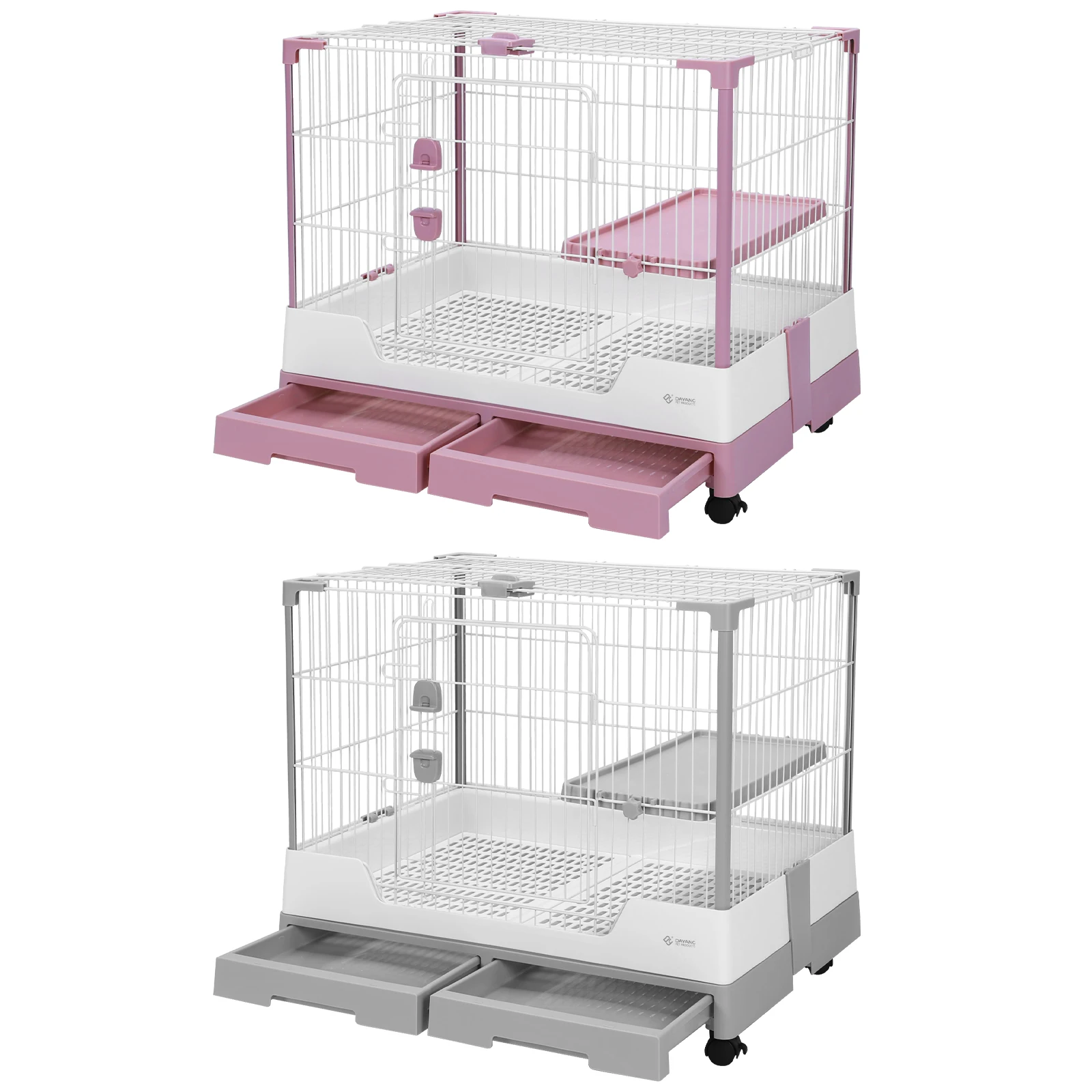 Gravity Lock Rabbit Cage with Pull Out Tray Large Space Bunny Cage Household Wheeled Animal Cage for Guinea Pig Chinchilla
Gravity Lock Rabbit Cage with Pull Out Tray Large Space Bunny Cage Household Wheeled Animal Cage for Guinea Pig Chinchilla