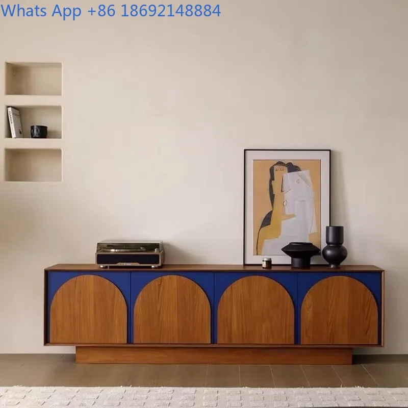 Vintage Solid Wood TV Cabinet French Retro Modern Simple Floor-standing Audio-Visual Sideboard
Vintage Solid Wood TV Cabinet French Retro Modern Simple Floor-standing Audio-Visual Sideboard