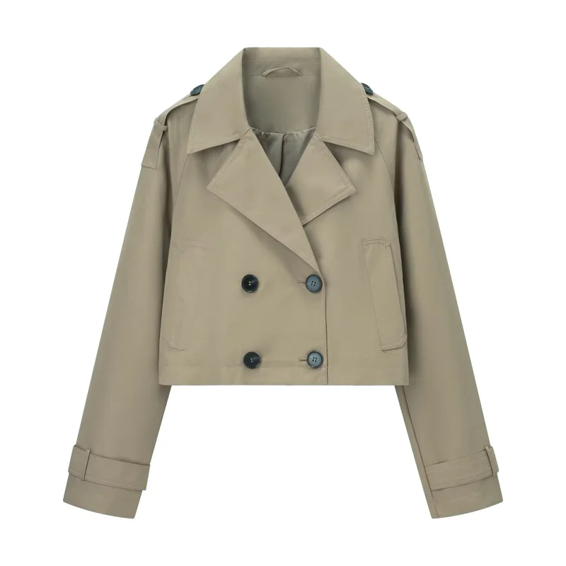 Hot Sale Women Cropped Trench Coat Spring 2026 Elegant Double Breasted Blazer Jacket Casual Daily Wear Short Overcoat for Ladies
Hot Sale Women Cropped Trench Coat Spring 2026 Elegant Double Breasted Blazer Jacket Casual Daily Wear Short Overcoat for Ladies