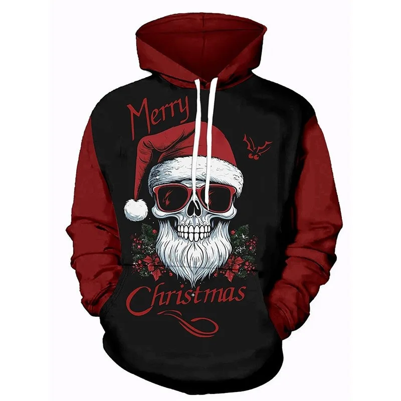 Autumn And Winter Thin Christmas Theme Hoodies For Men Cool Skull Graphic Printed Men's Hooded Sweatshirt Party Tops Streetwear
Autumn And Winter Thin Christmas Theme Hoodies For Men Cool Skull Graphic Printed Men's Hooded Sweatshirt Party Tops Streetwear