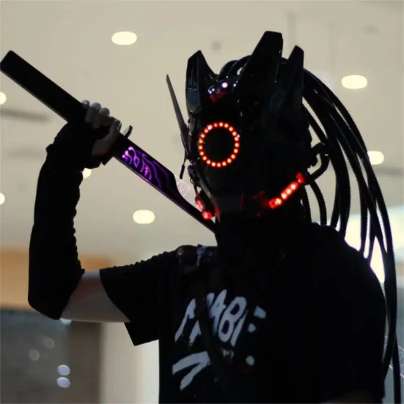 Cyberpunk LED Mask Technology Sense Cyberpunk Mask Helmet Science Fiction Helmet Mechanical Helmet Role Play
Cyberpunk LED Mask Technology Sense Cyberpunk Mask Helmet Science Fiction Helmet Mechanical Helmet Role Play