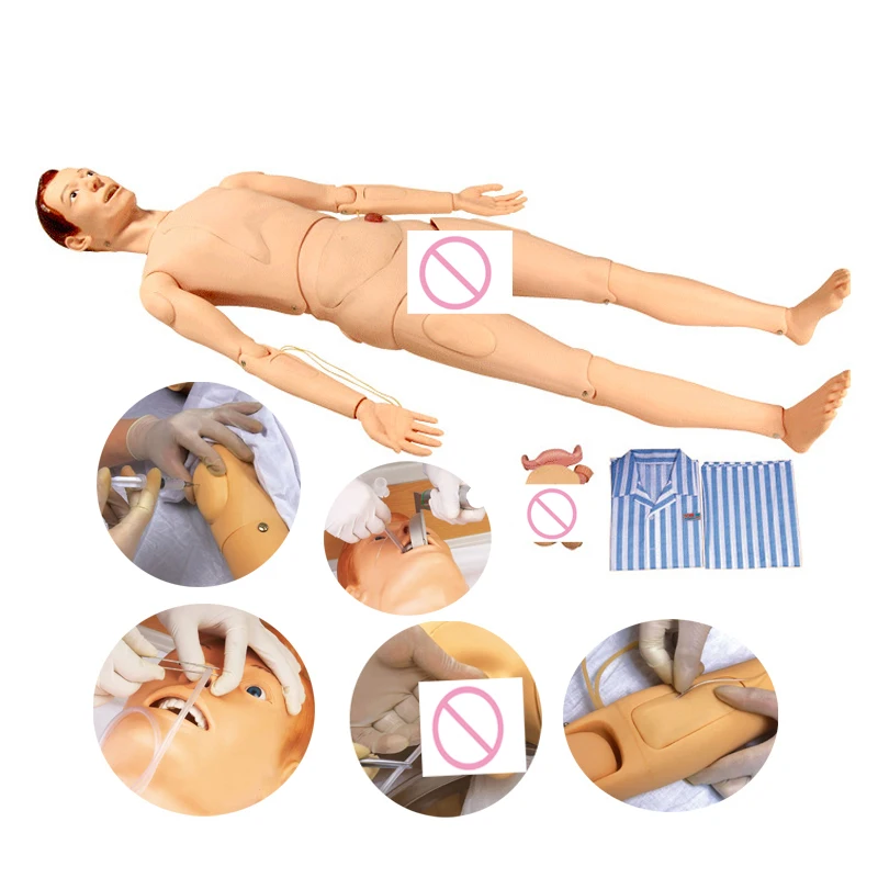 Full-functional Male and Female Nursing Care Training Manikin Patient Hospital Nurses Teaching Mannequin
Full-functional Male and Female Nursing Care Training Manikin Patient Hospital Nurses Teaching Mannequin