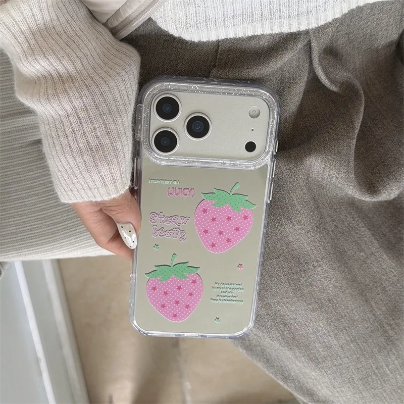 Dot Star Strawberry Mirror Phone Case For iPhone 17 16 15 Pro Max Full Cover
Dot Star Strawberry Mirror Phone Case For iPhone 17 16 15 Pro Max Full Cover