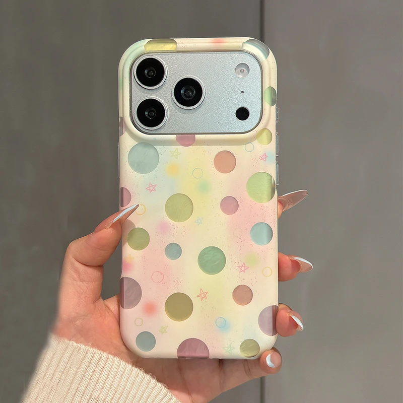 Simple Fashion Gradient Colorful Polka Dots Stars Pattern Phone Case For iPhone 17 16 15 14 Pro Max 13 Shockproof Back Cover
Simple Fashion Gradient Colorful Polka Dots Stars Pattern Phone Case For iPhone 17 16 15 14 Pro Max 13 Shockproof Back Cover