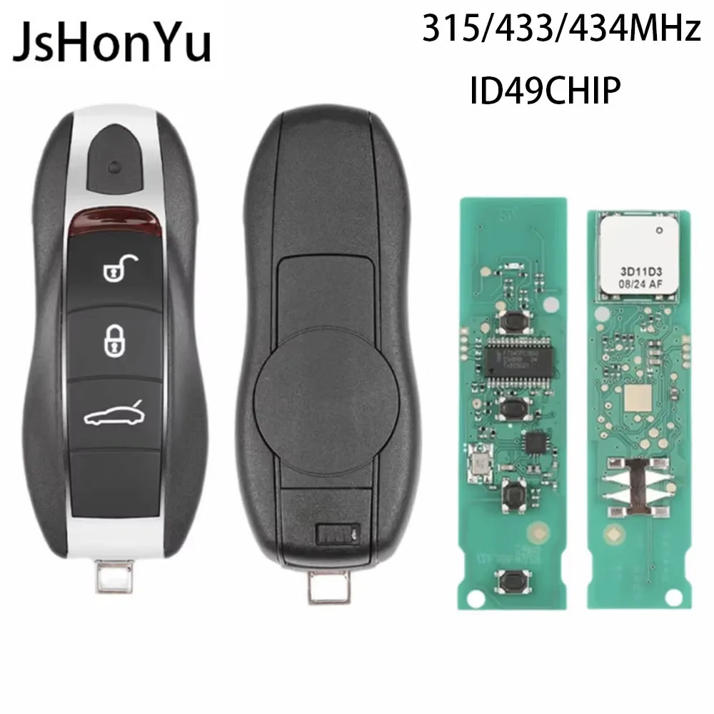 JsHonYu KR55WK50138 315/433/434MHz ID49 PCF7945P Smart Remote Key for Porsche Cayenne Panamera Macan 911 718 Boxster Fob
JsHonYu KR55WK50138 315/433/434MHz ID49 PCF7945P Smart Remote Key for Porsche Cayenne Panamera Macan 911 718 Boxster Fob