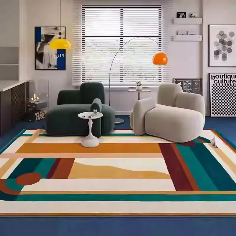 VIKAMA Colorful Living Room Carpet Light Luxury High-end Bedroom Bedside Rug Large Area Retro Art Sofa Coffee Table Floor Mat 
VIKAMA Colorful Living Room Carpet Light Luxury High-end Bedroom Bedside Rug Large Area Retro Art Sofa Coffee Table Floor Mat
