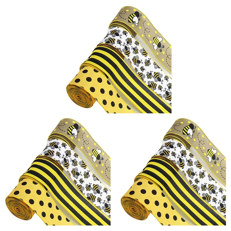 ABRW-26 Yards Bee Wired Edge Ribbon 2.5In Wide Hessian Ribbon Crafting Decor 12 Rolls
ABRW-26 Yards Bee Wired Edge Ribbon 2.5In Wide Hessian Ribbon Crafting Decor 12 Rolls
