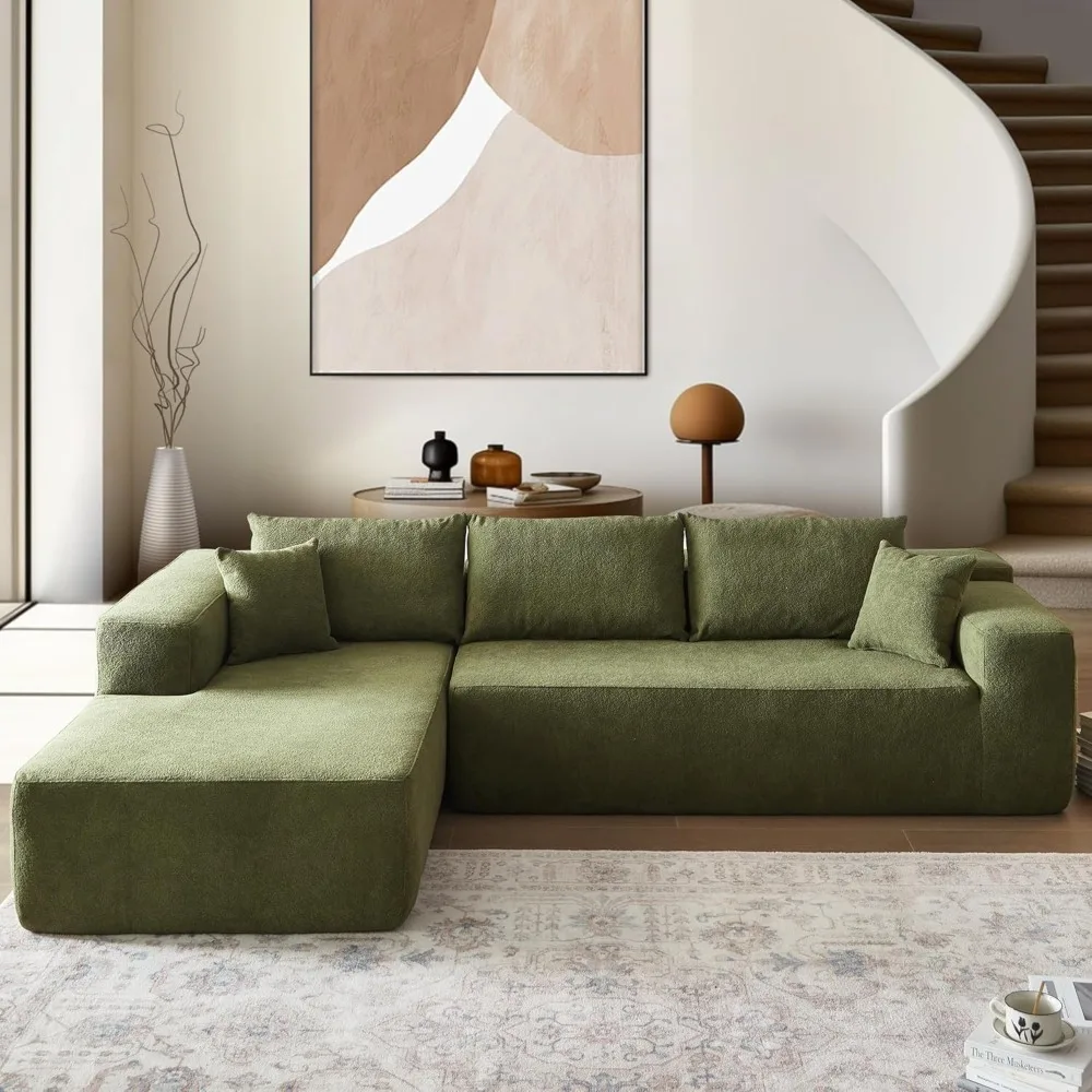 106" Cloud Sectional Couch with Comfy Chaise,L Shaped Modern Modular Sofa with Deep Seat,No Assembly Required Couch for Living R
106" Cloud Sectional Couch with Comfy Chaise,L Shaped Modern Modular Sofa with Deep Seat,No Assembly Required Couch for Living R