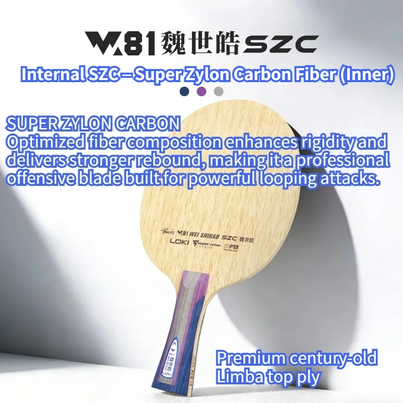LOKI W81 WEI SHIHAO Series 7-Ply Table Tennis Racket Blade ADC/SADC/ZC/SZC Limba Surface Professional Ping Pong Base Plate
LOKI W81 WEI SHIHAO Series 7-Ply Table Tennis Racket Blade ADC/SADC/ZC/SZC Limba Surface Professional Ping Pong Base Plate