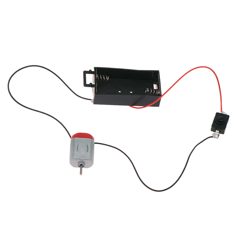 Black White 130 Motor Kit With 2xAA Battery Storage Case And Switch 16500 RPM Mini DIY Electronic Motor Circuit Models Kit
Black White 130 Motor Kit With 2xAA Battery Storage Case And Switch 16500 RPM Mini DIY Electronic Motor Circuit Models Kit