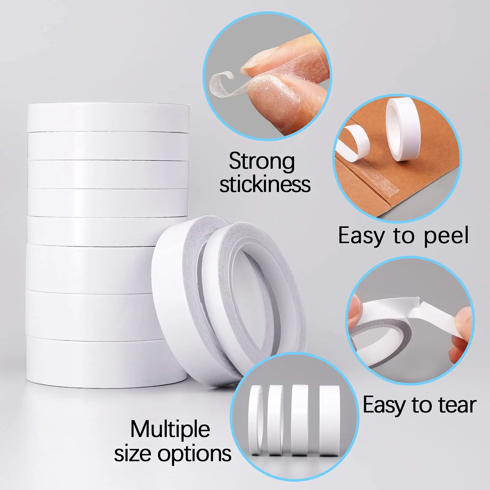 Double Sided Adhesive Tape, Double-Side Craft Tape for Card Making, Scrapbooking, DIY Crafts and Office Stationery Supplies
Double Sided Adhesive Tape, Double-Side Craft Tape for Card Making, Scrapbooking, DIY Crafts and Office Stationery Supplies