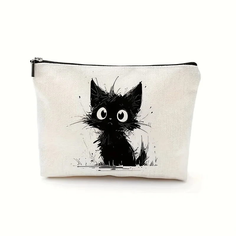 A Cat Makeup Bag - Women's Multifunctional Zipper Pouch, Jewelry Storage Bag, Perfect Travel Zipper Small Storage Bag.
A Cat Makeup Bag - Women's Multifunctional Zipper Pouch, Jewelry Storage Bag, Perfect Travel Zipper Small Storage Bag.