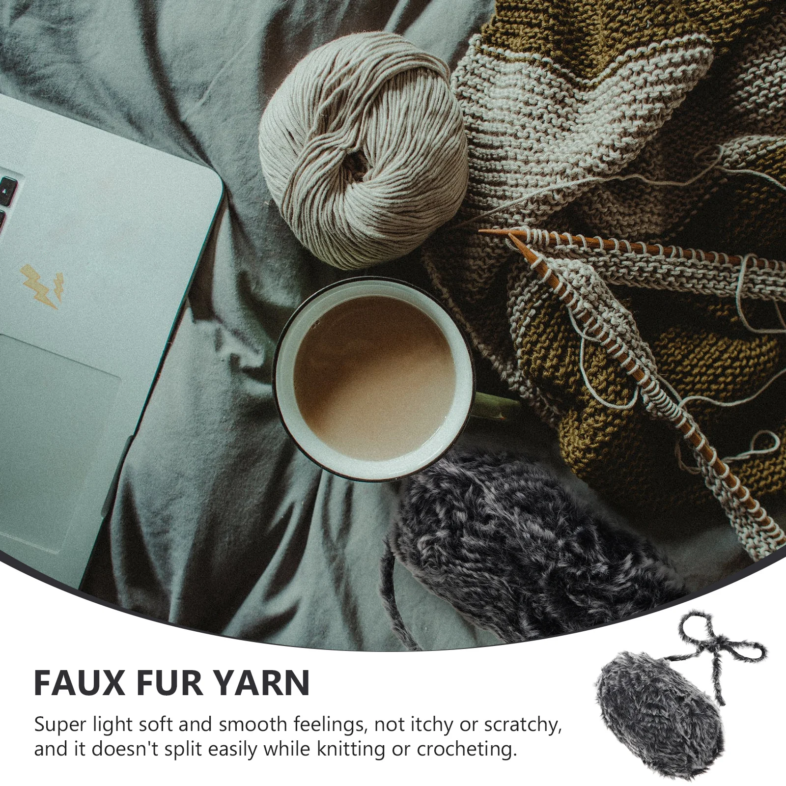 Faux Yarn For Crocheting Chunky Knitting Yarn Lightweight Soft Non-Itchy Fiber For Scarves Blankets Gloves Black
Faux Yarn For Crocheting Chunky Knitting Yarn Lightweight Soft Non-Itchy Fiber For Scarves Blankets Gloves Black