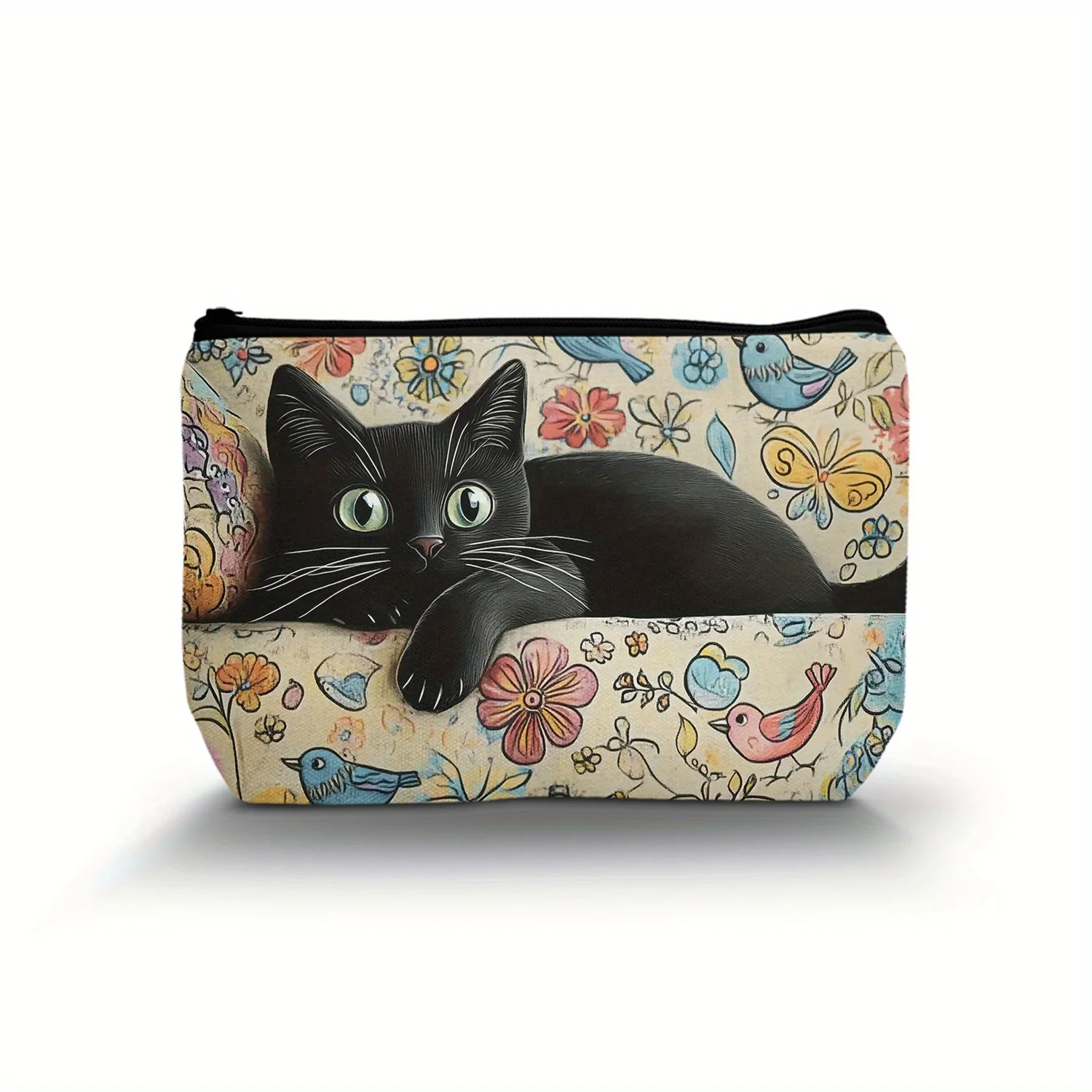 1 Piece Retro Cat Print Makeup Bag Multifunctional Zipper Pouch for Women Perfect Travel Zipper Storage Bag Fun Birthday Gift
1 Piece Retro Cat Print Makeup Bag Multifunctional Zipper Pouch for Women Perfect Travel Zipper Storage Bag Fun Birthday Gift