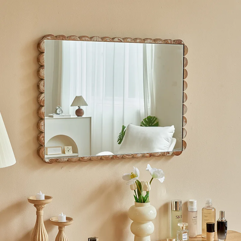 French antique bathroom mirror household light luxury bathroom square entry wall decorative
French antique bathroom mirror household light luxury bathroom square entry wall decorative