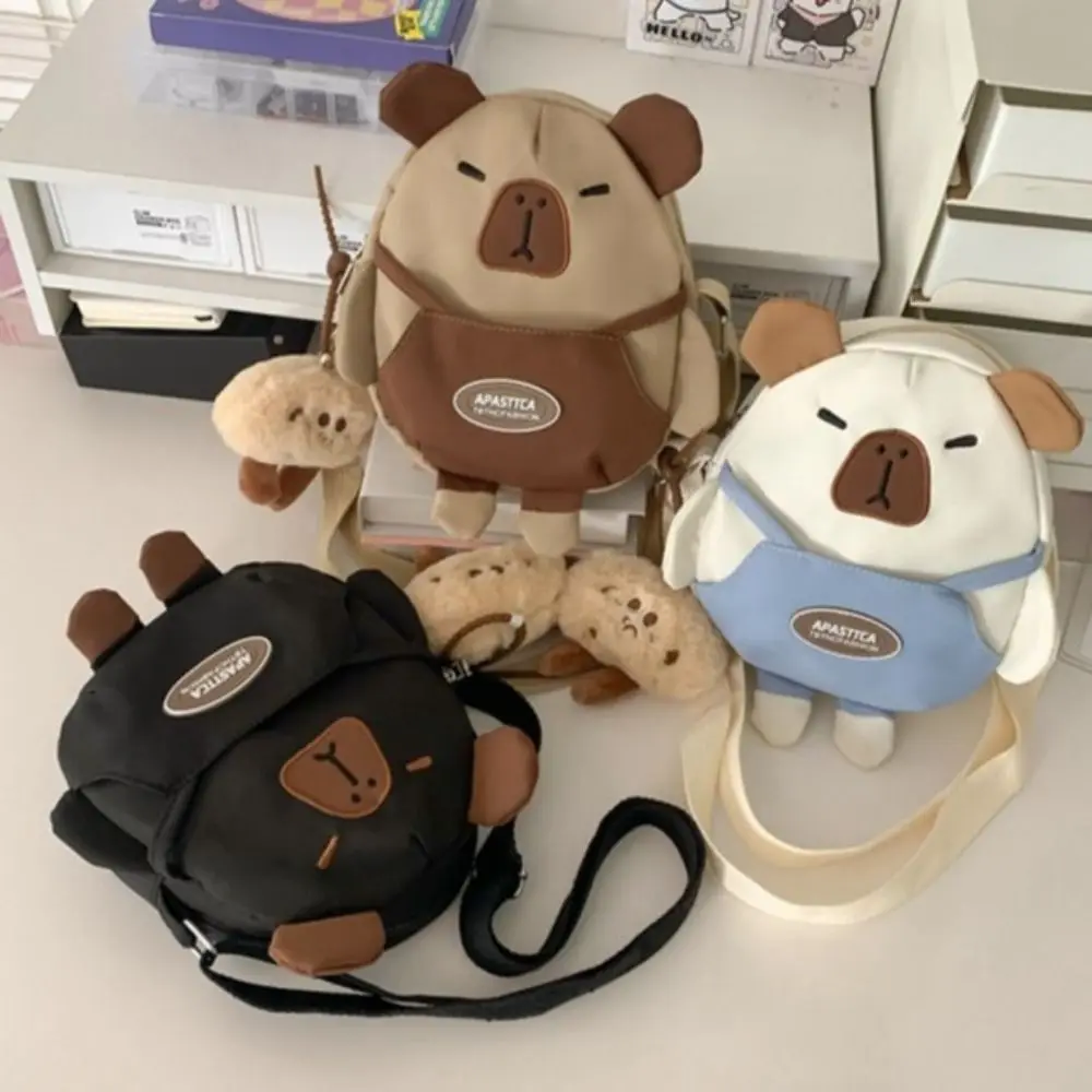Oxford Capybara Crossbody Bag Large Capacity Korean Style Kapibara Shoulder Bag with Pendant Animal
Oxford Capybara Crossbody Bag Large Capacity Korean Style Kapibara Shoulder Bag with Pendant Animal