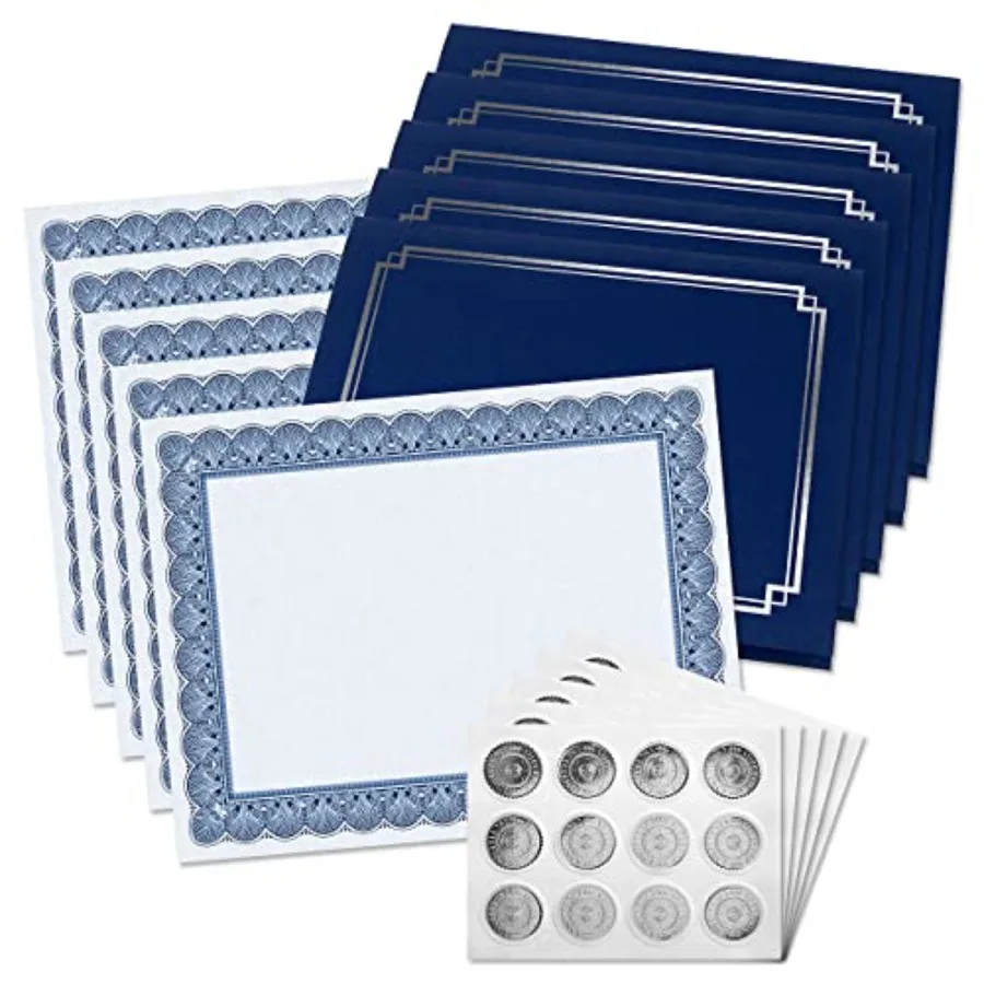 Classic Elite Award Certificate Collection - Includes 25 Certificate Papers White/ 25 Heavy Linen Folders (/Silver) 25 Silver F
Classic Elite Award Certificate Collection - Includes 25 Certificate Papers White/ 25 Heavy Linen Folders (/Silver) 25 Silver F