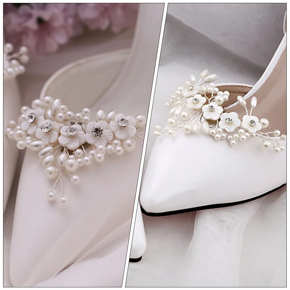 Shell Pearl Shoe Flowers Sparkling Buckles Detachable Silver Shoe Clips for Women Wedding Bridal Decorations High Heels
Shell Pearl Shoe Flowers Sparkling Buckles Detachable Silver Shoe Clips for Women Wedding Bridal Decorations High Heels