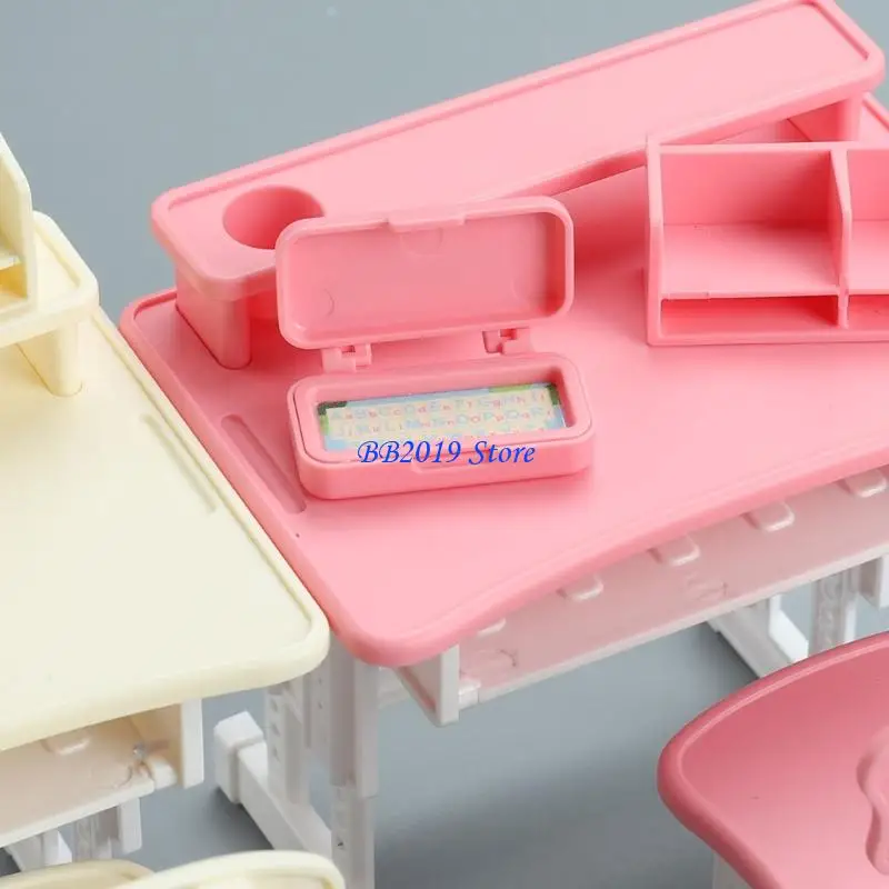 Q0KB Interactive Learning Desk And Chair Furniture Set For Children Playroom Scene Display Accessory Doll House Decoration
Q0KB Interactive Learning Desk And Chair Furniture Set For Children Playroom Scene Display Accessory Doll House Decoration