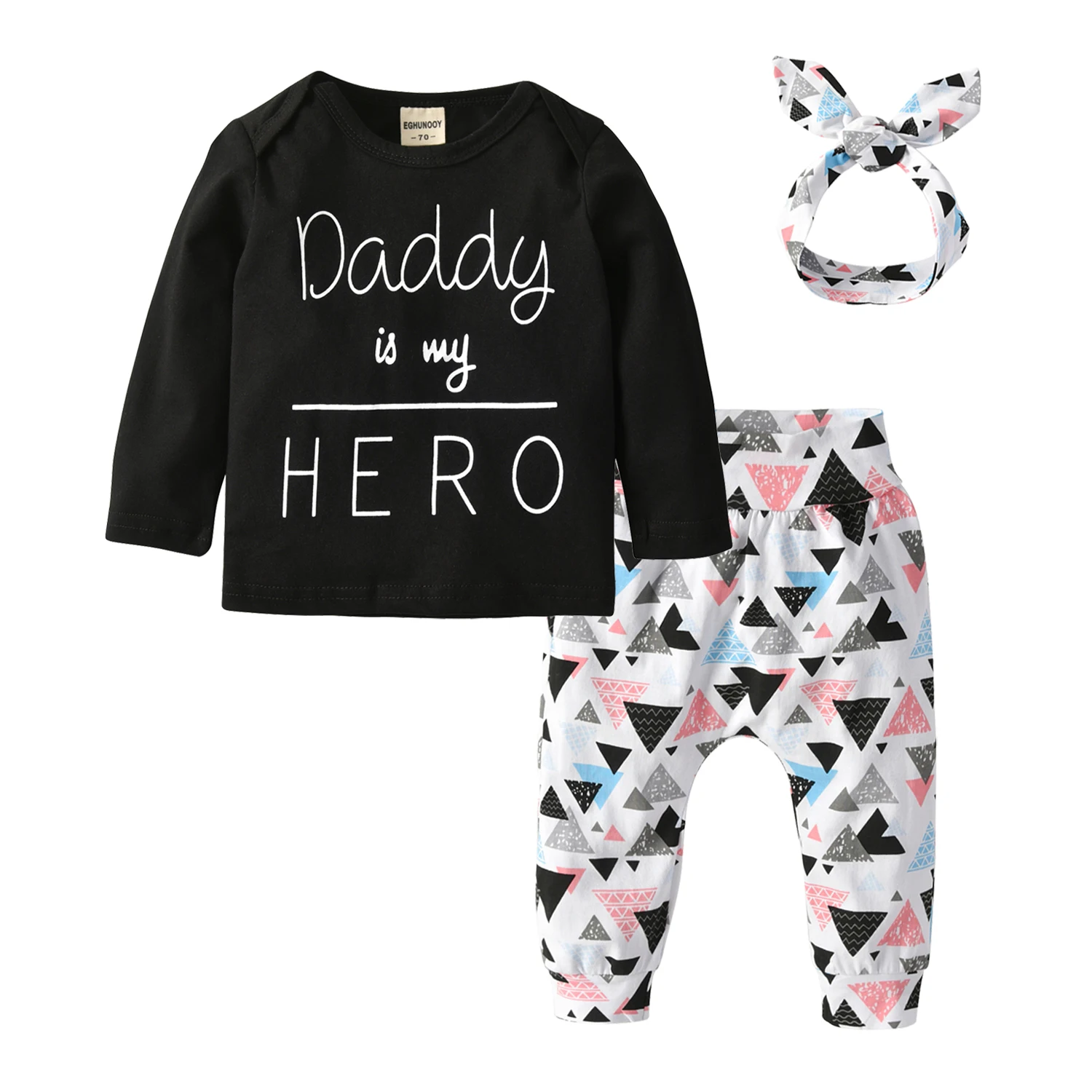 Spring Autumn Toddler Baby Girls 3PCS Clothes Set Cotton Long Sleeve Crewneck Top and Printed Pants with Headband Outfit
Spring Autumn Toddler Baby Girls 3PCS Clothes Set Cotton Long Sleeve Crewneck Top and Printed Pants with Headband Outfit