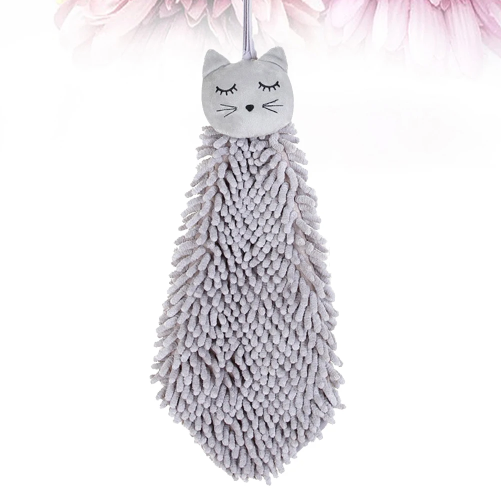 Hanging Square Thick Microfiber Hand Towels Creative Pet Design Strong Water Absorption Wall Mounted Bath Towels Home Use Grey
Hanging Square Thick Microfiber Hand Towels Creative Pet Design Strong Water Absorption Wall Mounted Bath Towels Home Use Grey