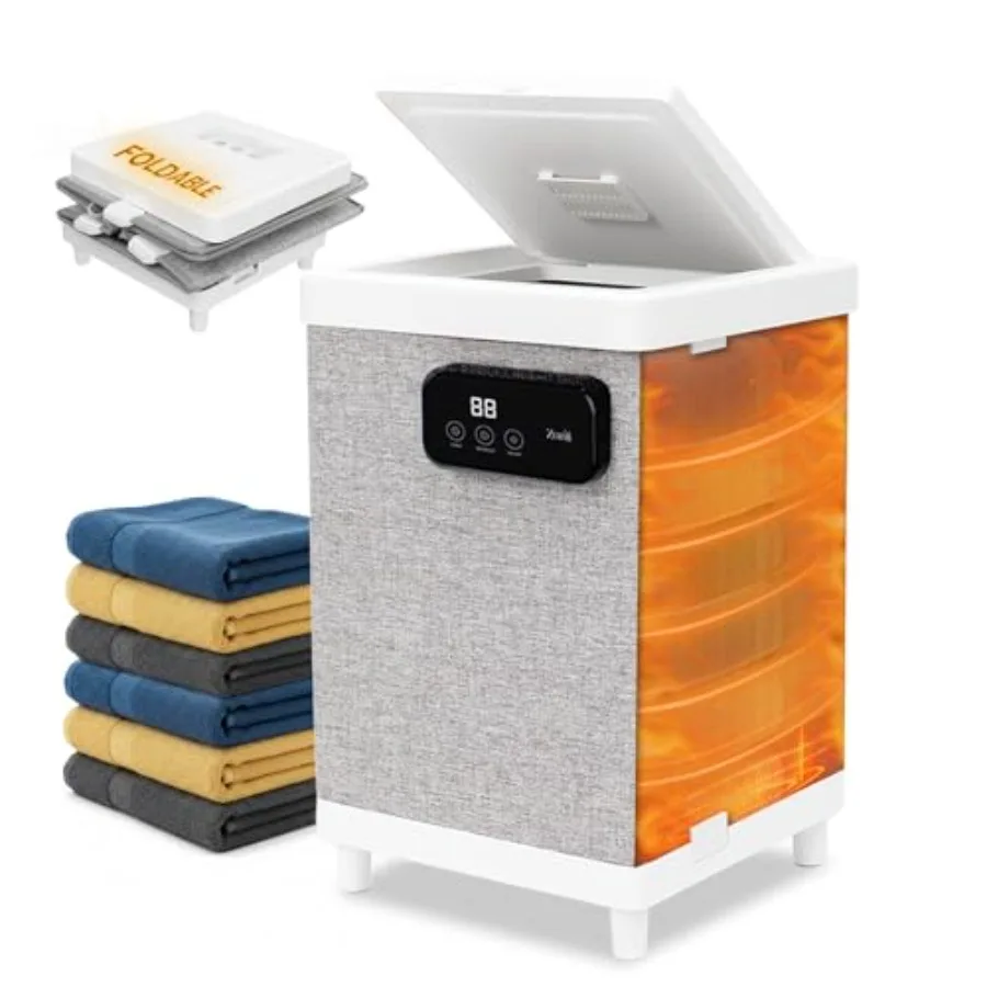 ZonLi 35L Large Towel WarmersLuxury Foldable Towel Warmer for Bathroom Auto Shut Off Fits Up to 3 Oversized 40"X70" Towels Port
ZonLi 35L Large Towel WarmersLuxury Foldable Towel Warmer for Bathroom Auto Shut Off Fits Up to 3 Oversized 40"X70" Towels Port