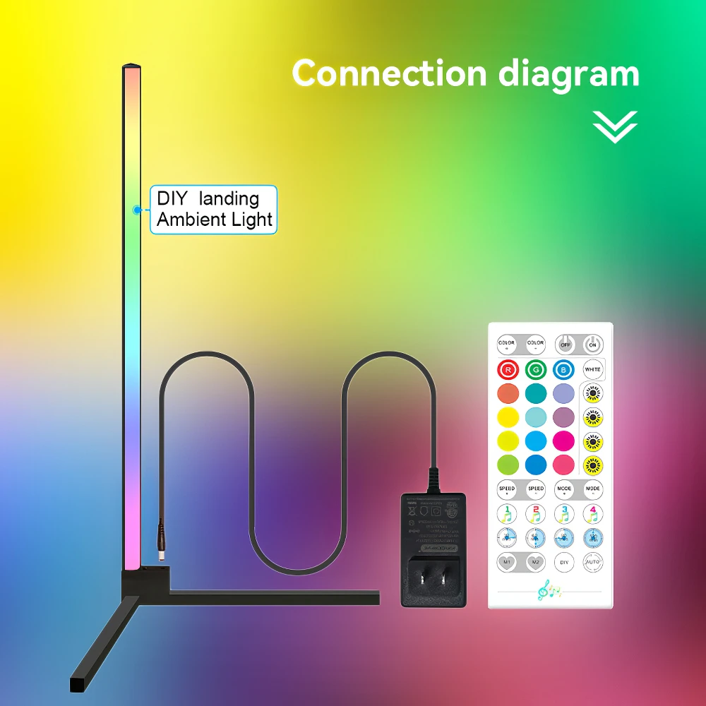 Living Room Dimmable Corner Floor Lamp 150cm Stand Tuya Smart RGB LED Mood Light for Bedroom Nordic Home Decor Interior Lighting
Living Room Dimmable Corner Floor Lamp 150cm Stand Tuya Smart RGB LED Mood Light for Bedroom Nordic Home Decor Interior Lighting