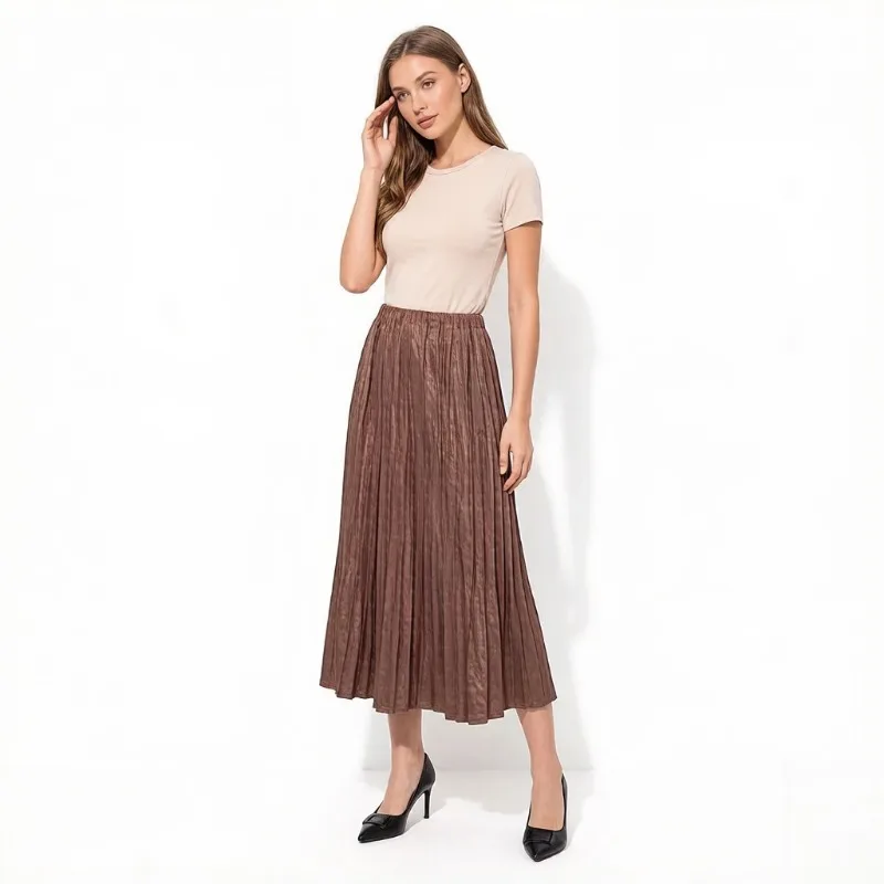 Miyake Pleated 2026 Spring/Summer New Elegant Simple Wrinkled Skirt Women's Trendy Fashion Casual Versatile Mid-Length Skirt
Miyake Pleated 2026 Spring/Summer New Elegant Simple Wrinkled Skirt Women's Trendy Fashion Casual Versatile Mid-Length Skirt