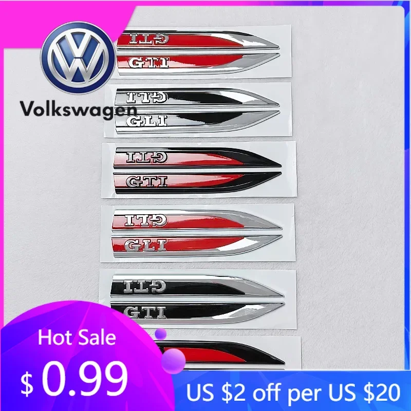 2026 Hot For Volkswagen VW 16.2x2cm Car Side Fender Emblem Sticker for VOLKSWAGEN GTI GLI Polo Golf Jetta Beetle MK7 MK5 Tiguan
2026 Hot For Volkswagen VW 16.2x2cm Car Side Fender Emblem Sticker for VOLKSWAGEN GTI GLI Polo Golf Jetta Beetle MK7 MK5 Tiguan