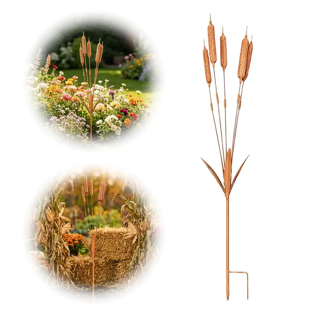 Copper Metal Art Poles Rust-Resistant Cattail Flower Yard Ornament Portable Rustic Yard Wind Chime for Garden Pathway Decoration
Copper Metal Art Poles Rust-Resistant Cattail Flower Yard Ornament Portable Rustic Yard Wind Chime for Garden Pathway Decoration