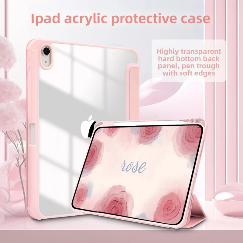 Compatible with iPad Pro 13" Acrylic Pen Slot Leather Case Protective Cover
Compatible with iPad Pro 13" Acrylic Pen Slot Leather Case Protective Cover