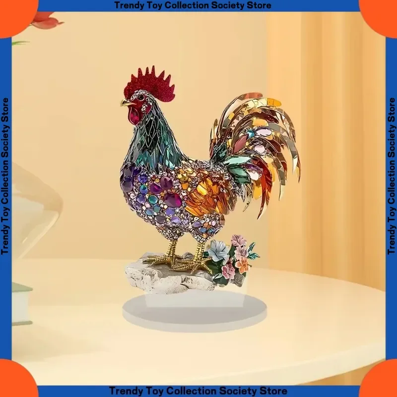 New Product In Stock Creative Colorful Rooster Animal Figurines For Attracting Wealth 2d Flat Acrylic Home Decoration Figurines
New Product In Stock Creative Colorful Rooster Animal Figurines For Attracting Wealth 2d Flat Acrylic Home Decoration Figurines