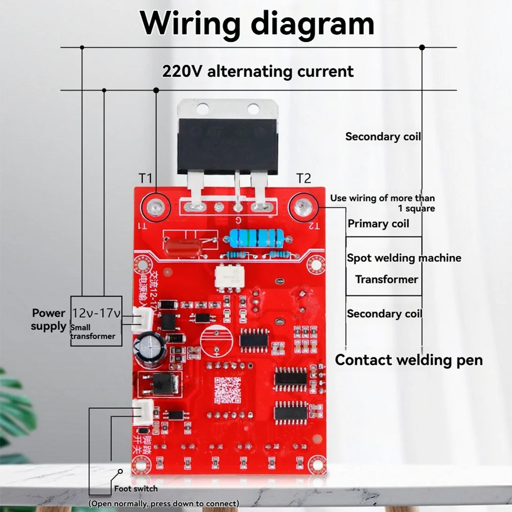 M16K-100A Spot Welder Control Board Single Dual Pulse Controller Adjustable Time Current For Spot Welder
M16K-100A Spot Welder Control Board Single Dual Pulse Controller Adjustable Time Current For Spot Welder