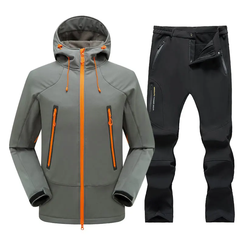 Men Hiking Trekking Fleece Jacket Pants Winter Outdoor Breathable Waterproof Male Softshell Camping Skiing Thermal Outerwear
Men Hiking Trekking Fleece Jacket Pants Winter Outdoor Breathable Waterproof Male Softshell Camping Skiing Thermal Outerwear