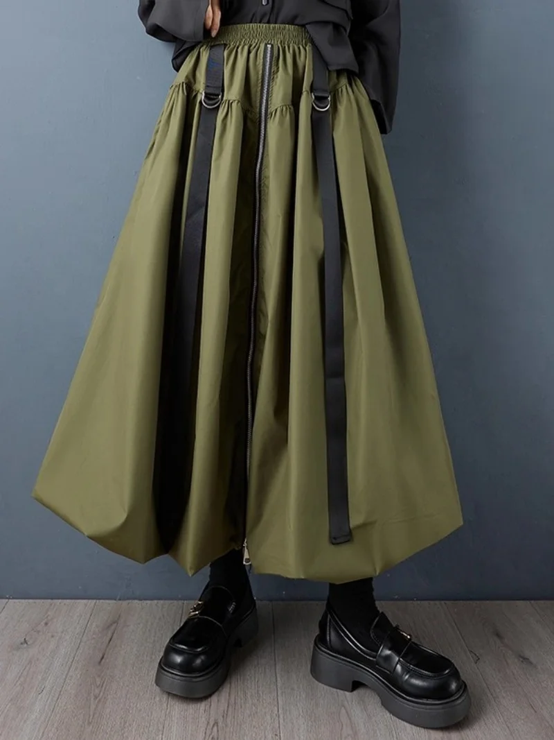 Zipper Splicing Skirt Oversized 2025 Women's Clothing Niche Design Sense Elastic Waist Fashionable Versatile Bud Skirt w1135
Zipper Splicing Skirt Oversized 2025 Women's Clothing Niche Design Sense Elastic Waist Fashionable Versatile Bud Skirt w1135